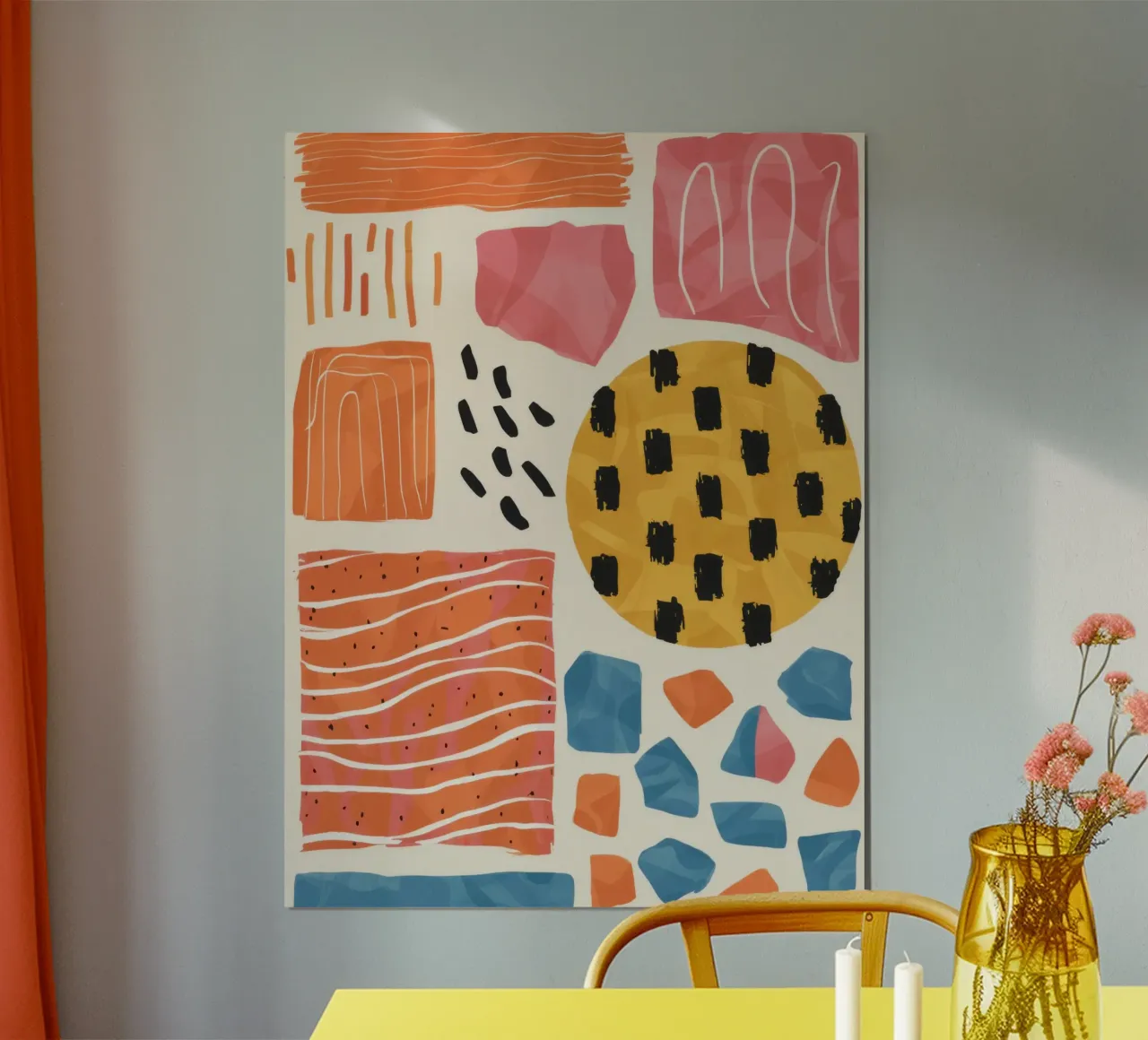 Terracotta Pattern Collage poster da Monuments Fire