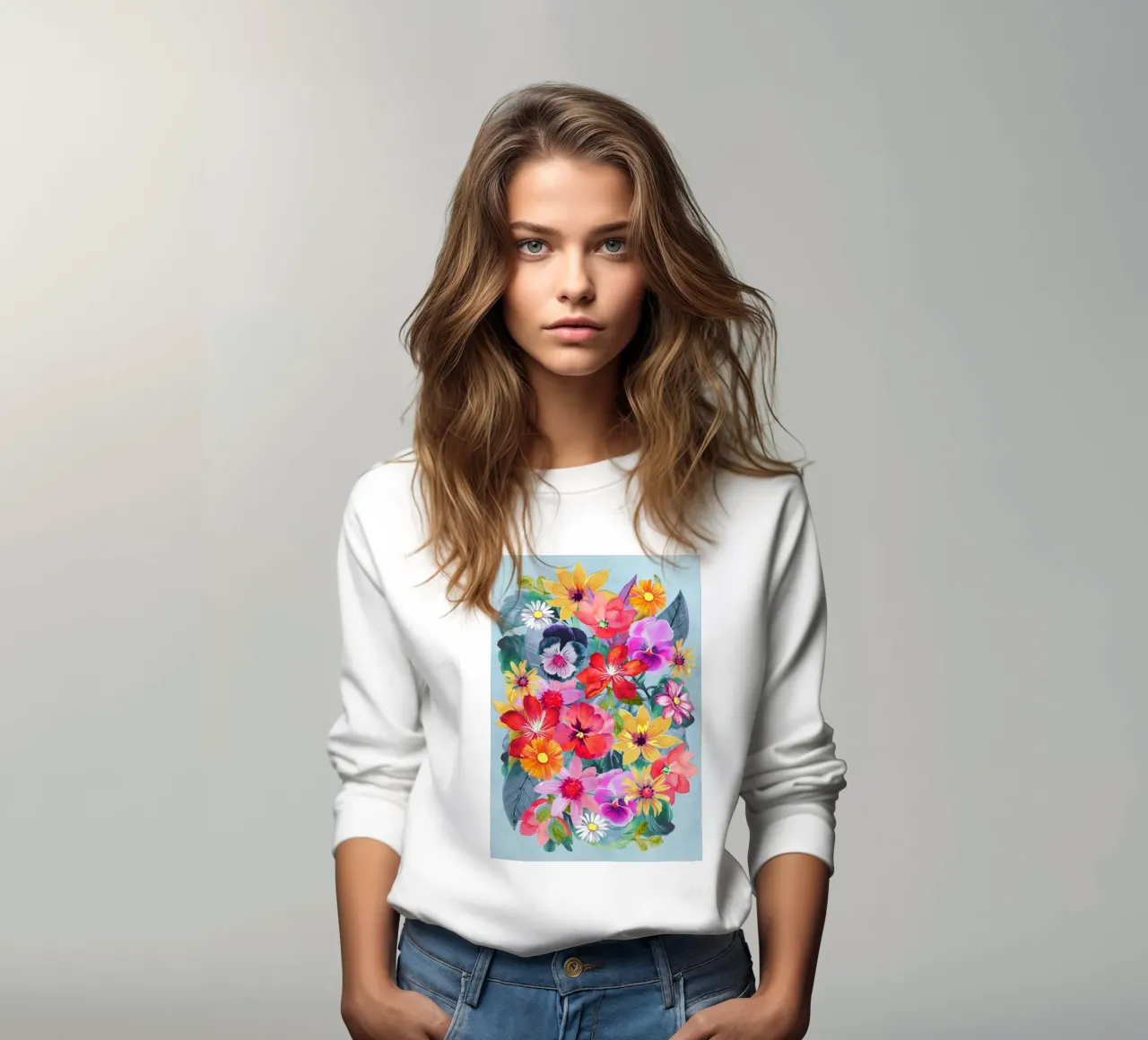 Fioritura estiva 2 felpa da ThingDesign