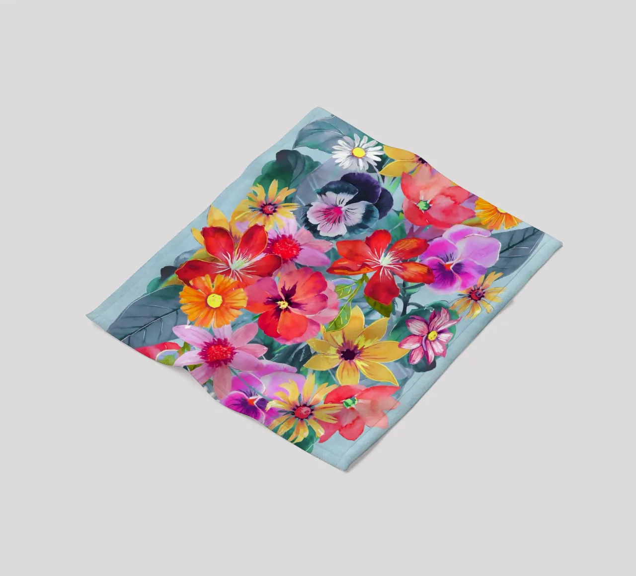 Summer Bloom 2 fleece blanket by ThingDesign