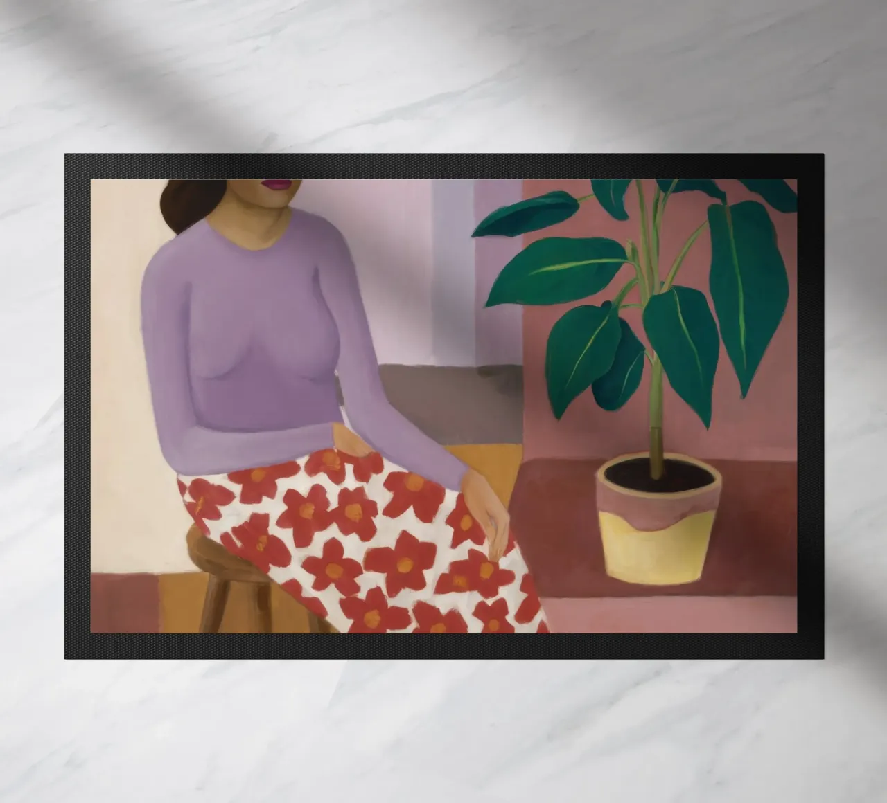 Patterned Pant Repose doormat by Monuments Fire