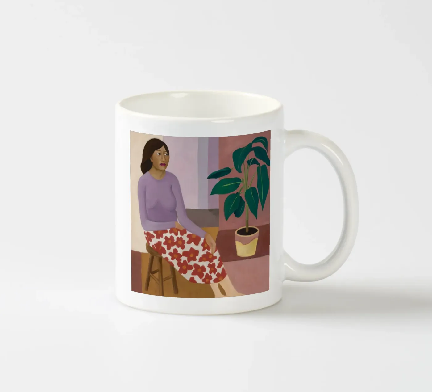 Patterned Pant Repose ceramic mug by Monuments Fire