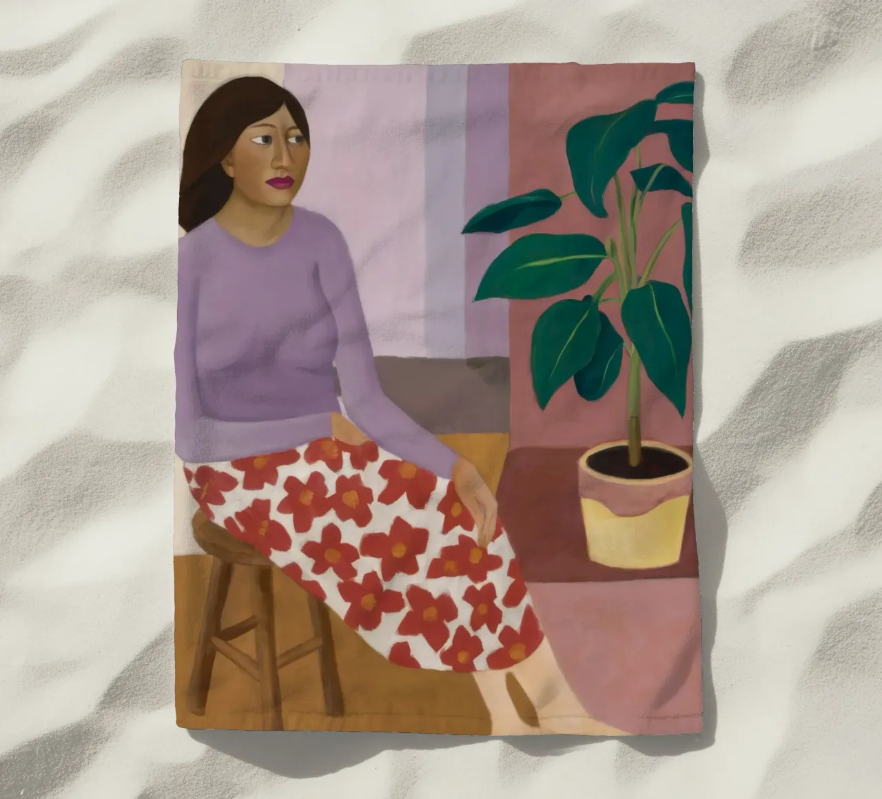Patterned Pant Repose beach towel by Monuments Fire