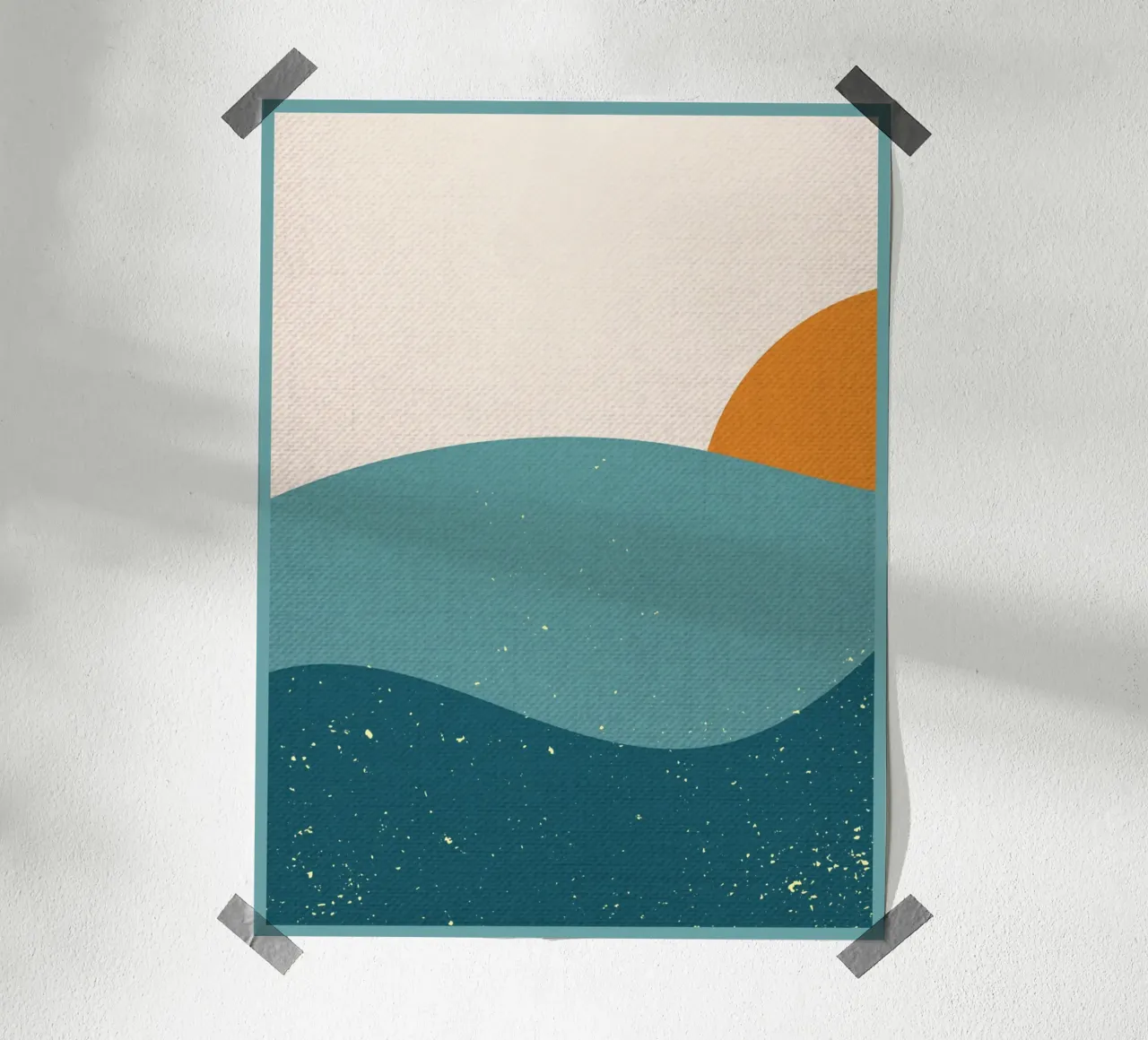 Sole e montagna poster da DanielDesign