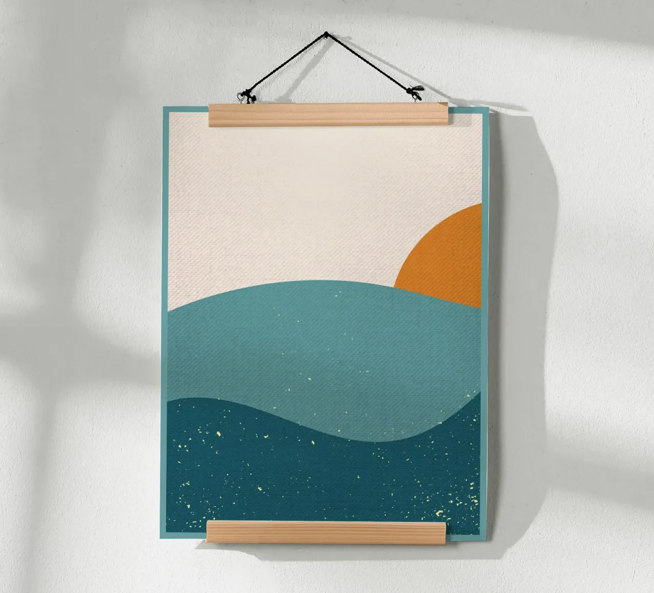 Sole e montagna poster da DanielDesign