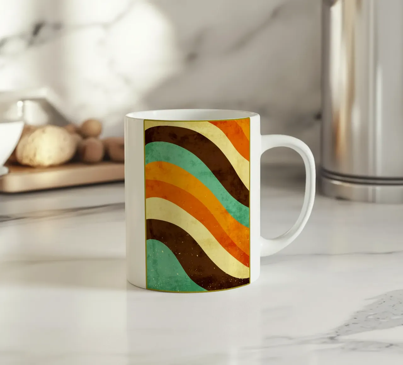Onda estiva retrò tazza in ceramica da DanielDesign