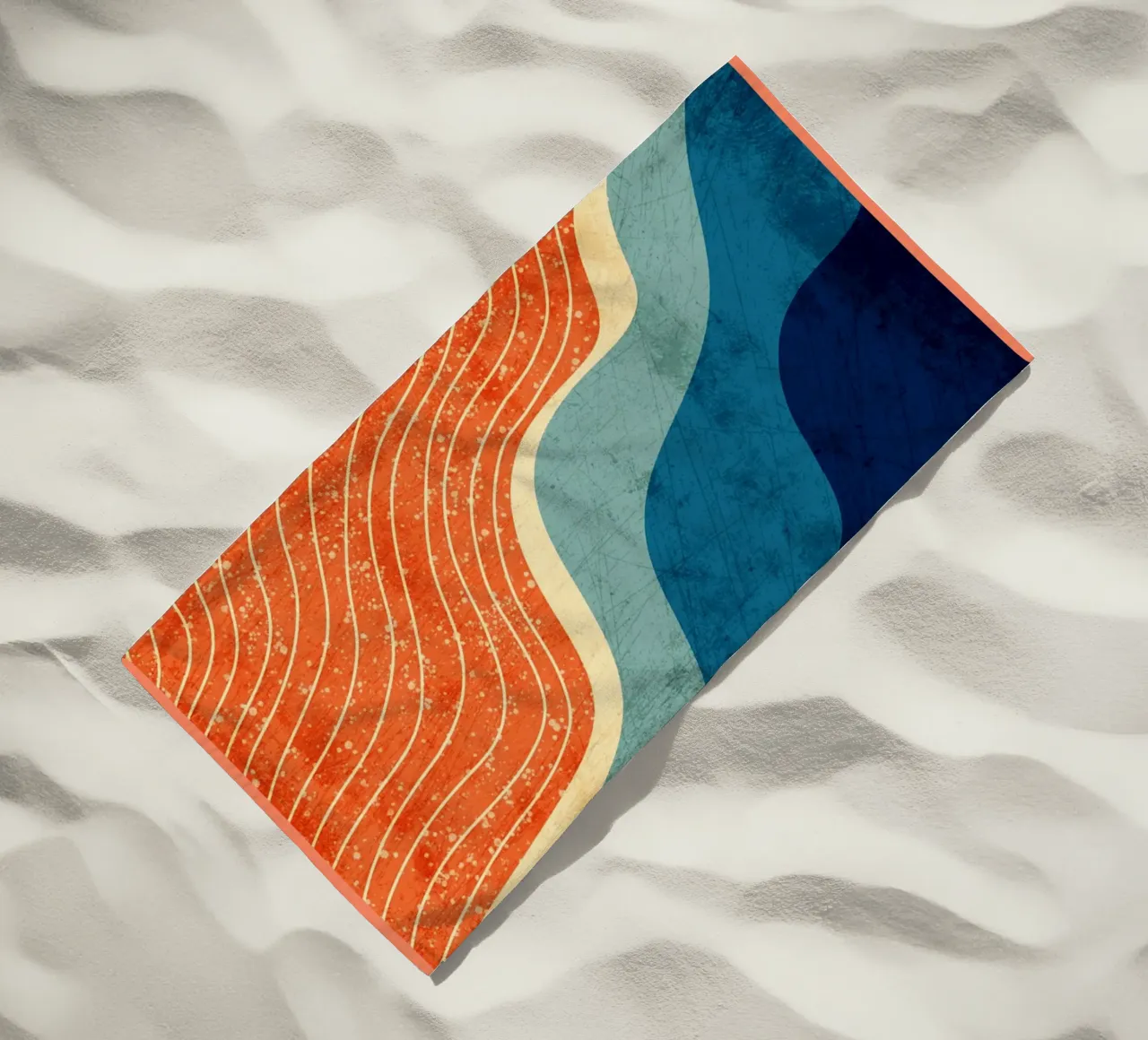 MINIMALIST PAINTING ART beach towel by DanielDesign