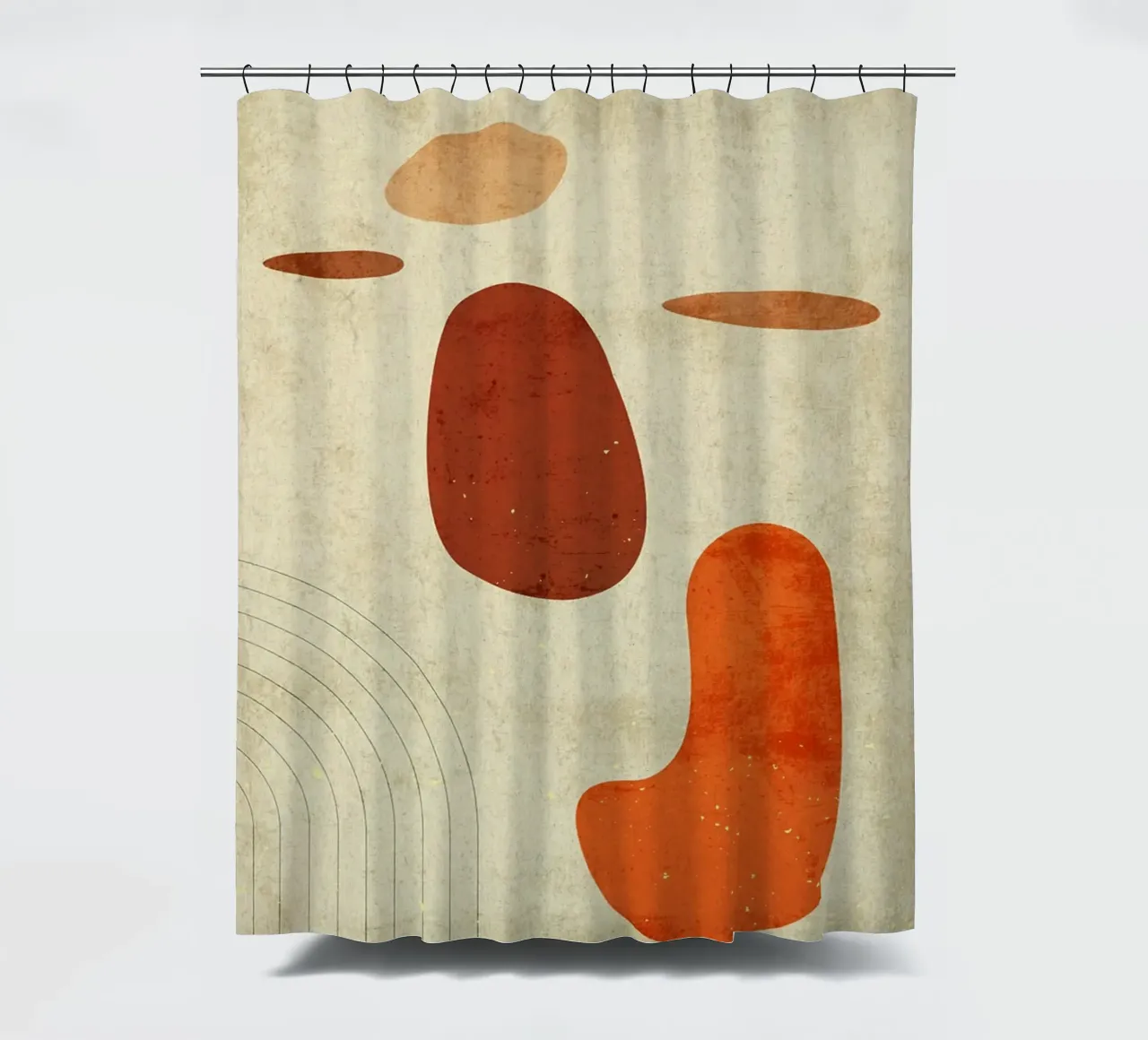 minimalistisch abstrakt Duschvorhang von DanielDesign