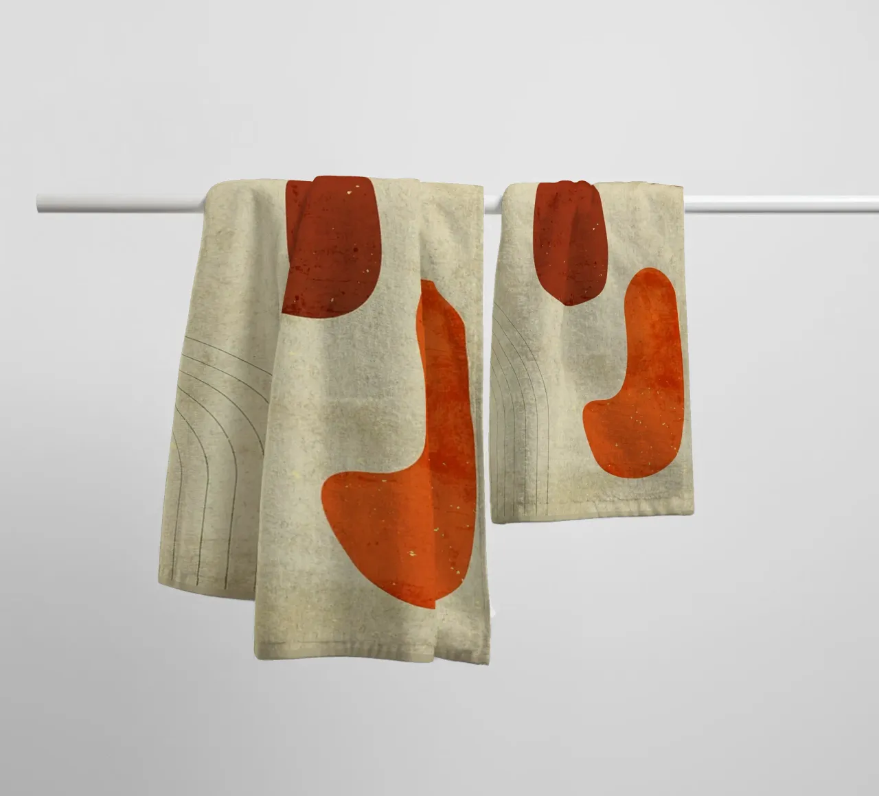 minimalist abstract towel by DanielDesign
