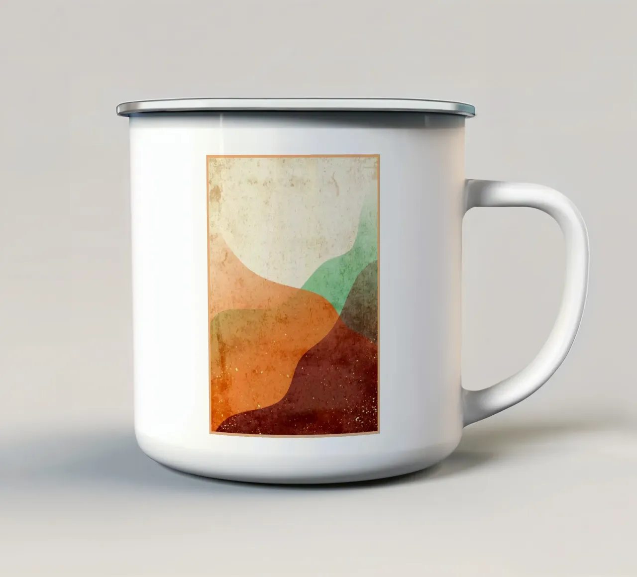 Piatto astratto minimalista tazza in smalto da DanielDesign
