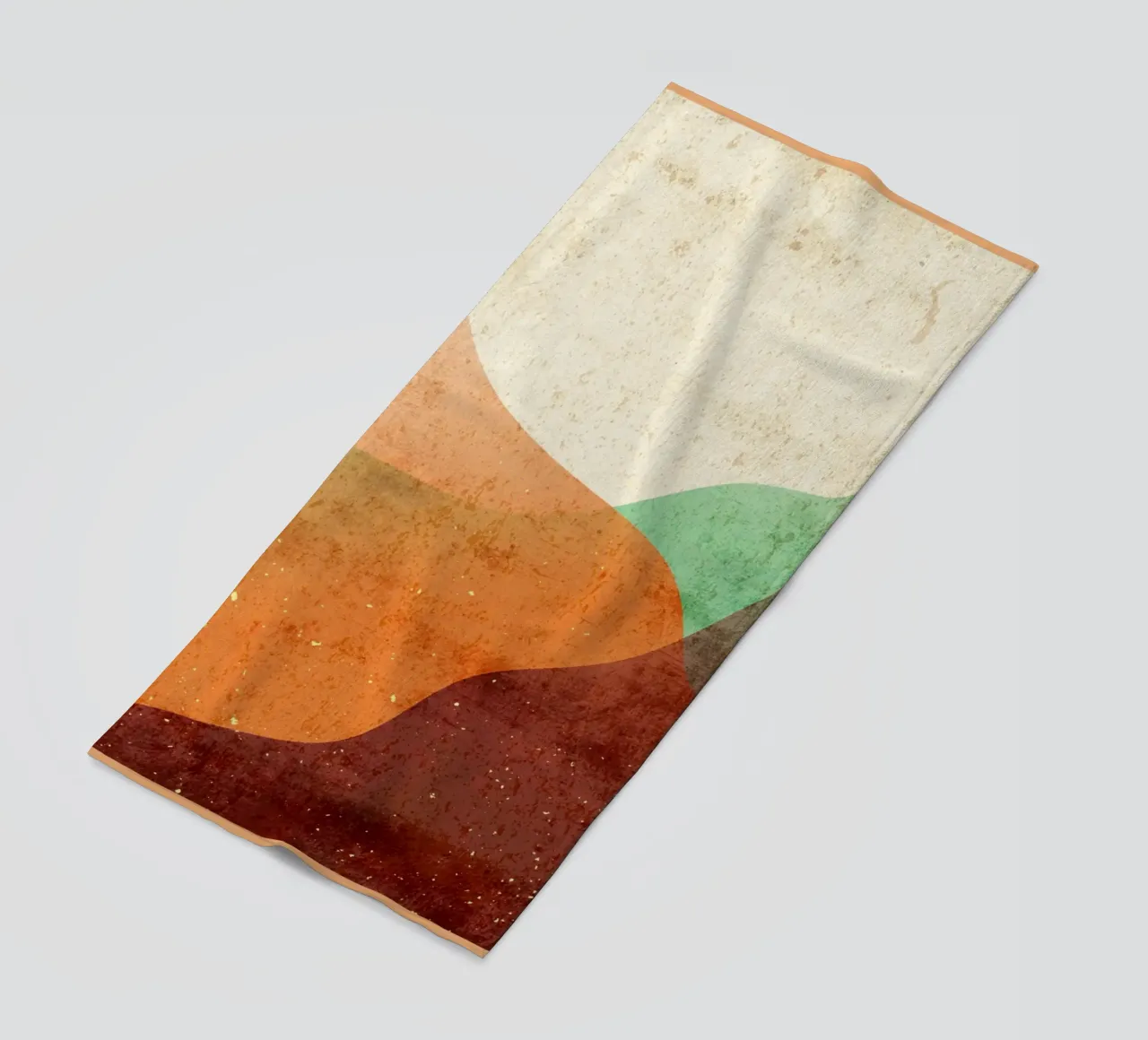 Flat abstract minimalist beach towel by DanielDesign