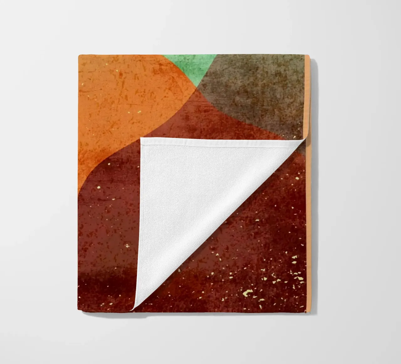 Flat abstract minimalist beach towel by DanielDesign