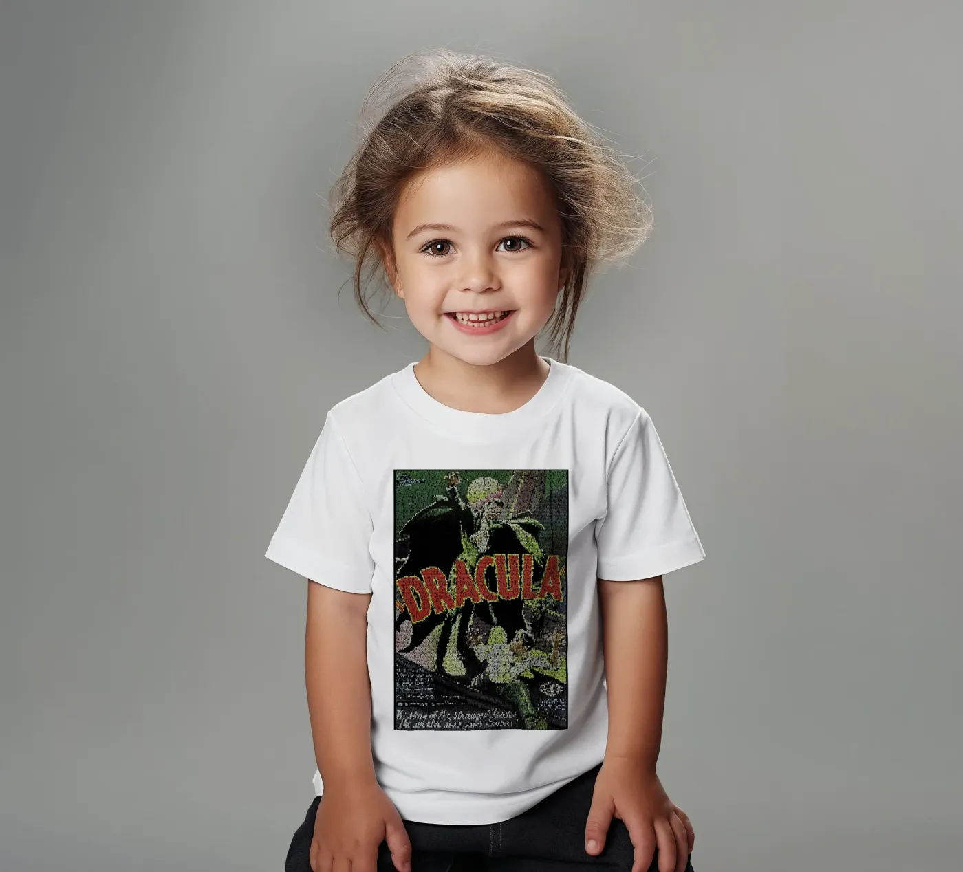 Dracula t-shirt bambini da Robotic Ewe
