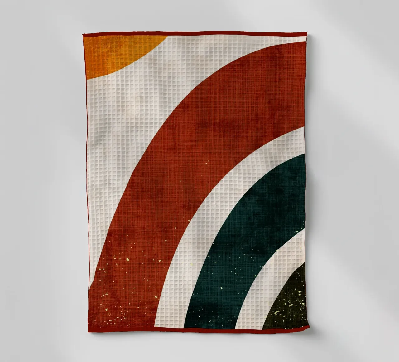 Boho Nordic Kids Rainbow tea towel by DanielDesign