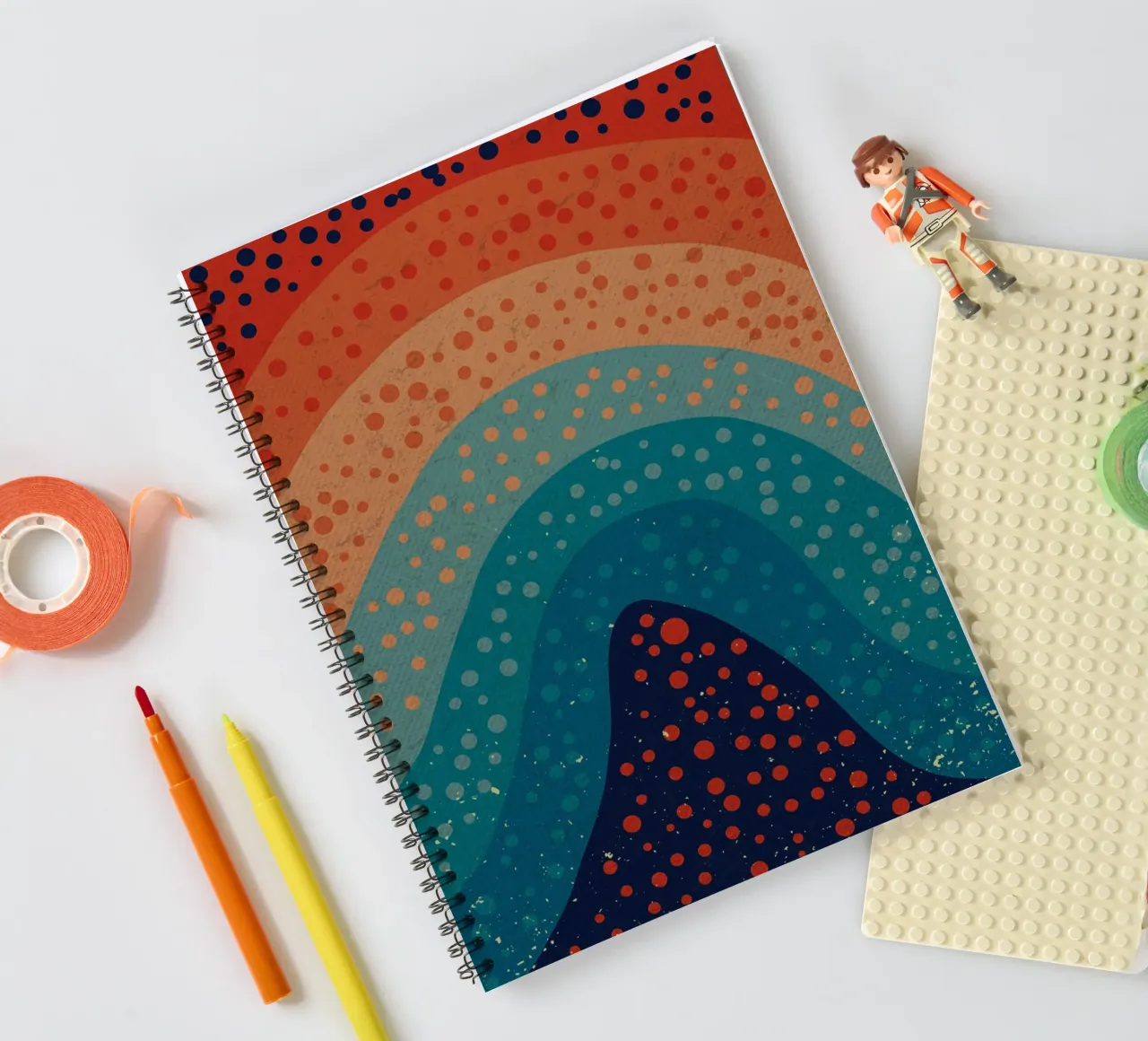 Beautiful Artistic Design spiral notebook by DanielDesign