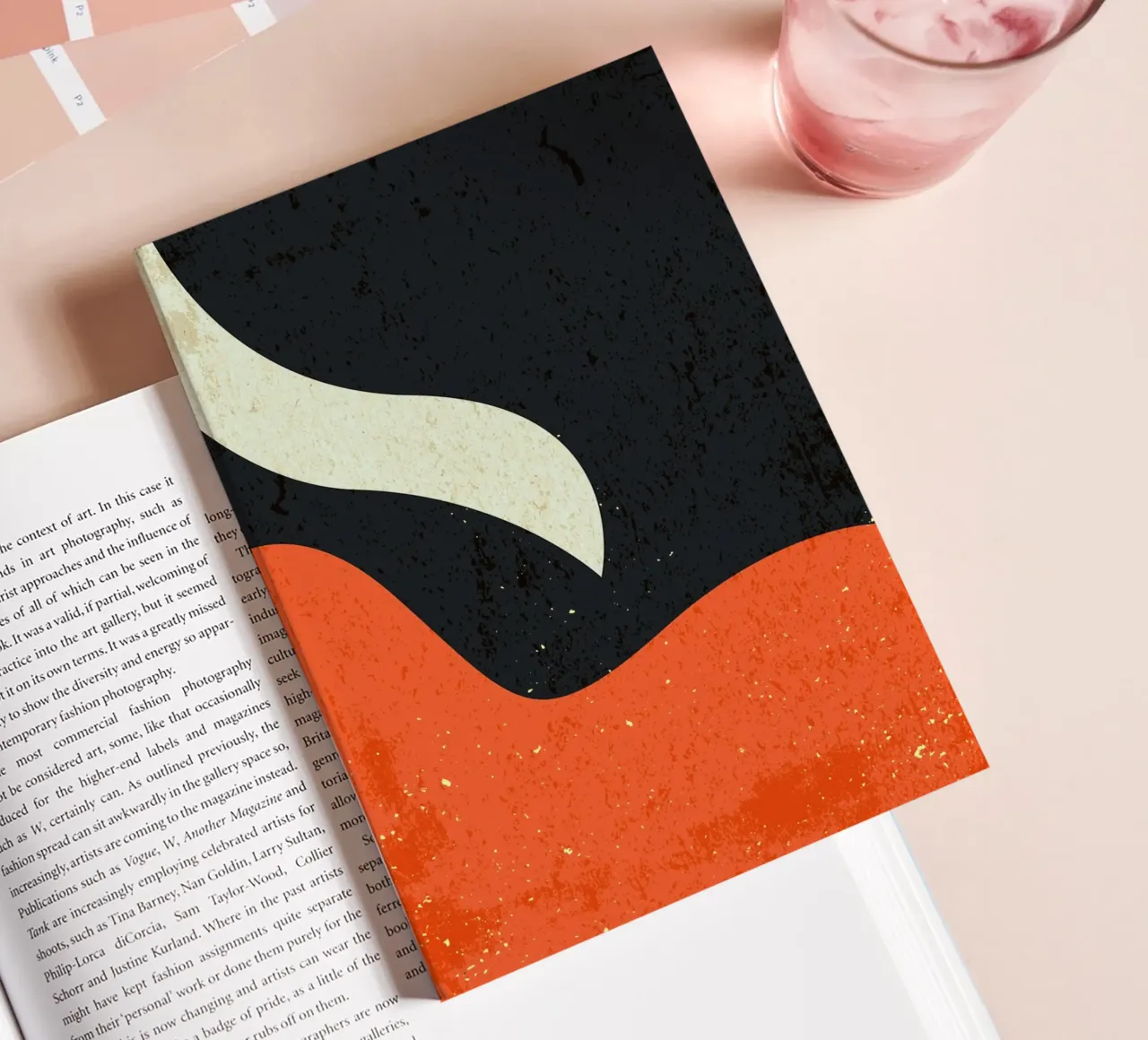 abstract soft colors notebook by DanielDesign