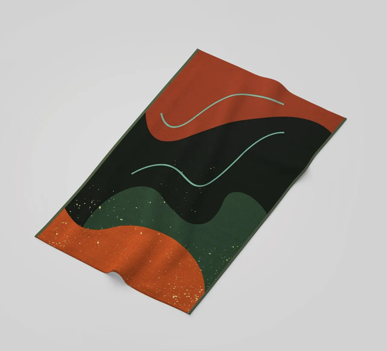 colori astratti e retrò telo mare da DanielDesign