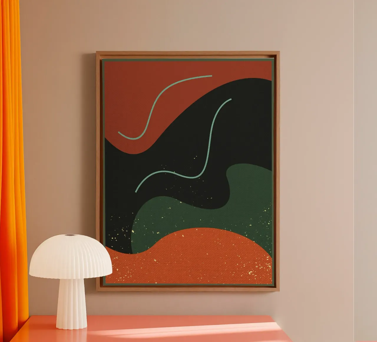 abstract retro colors canvas by DanielDesign