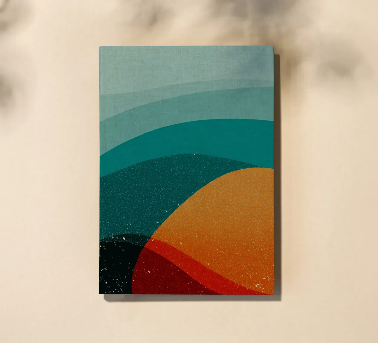 Abstract Landscape with Overlapping Shapes notebook by DanielDesign