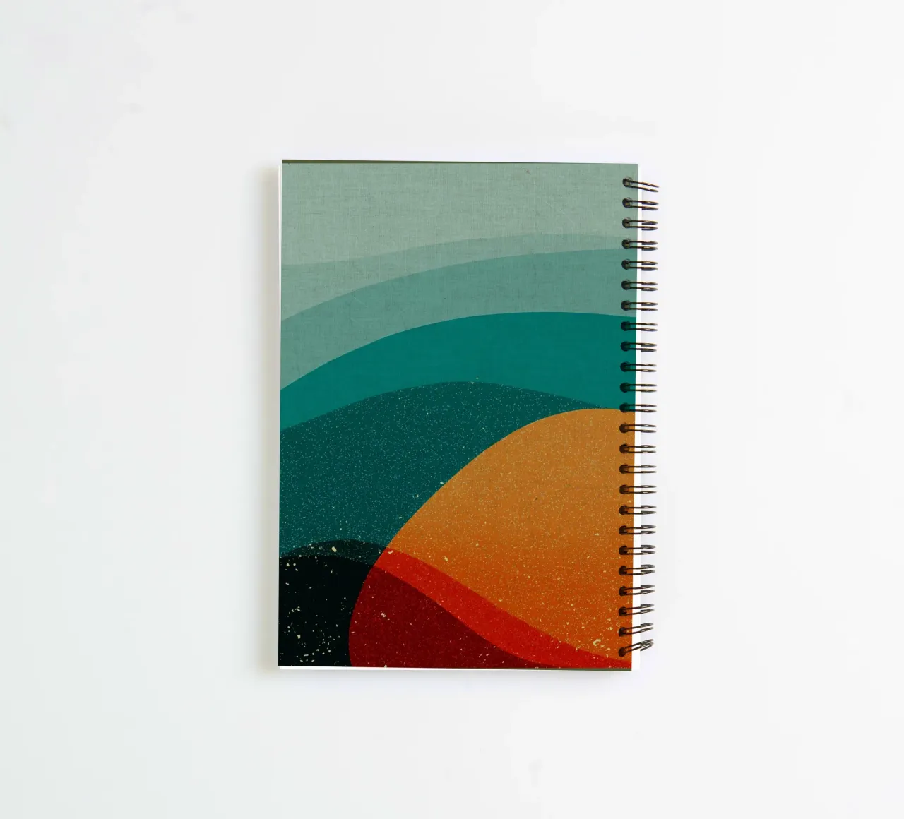 Abstract Landscape with Overlapping Shapes spiral notebook by DanielDesign