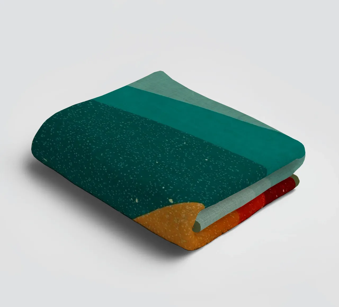 Paesaggio astratto con forme sovrapposte asciugamano da bagno da DanielDesign