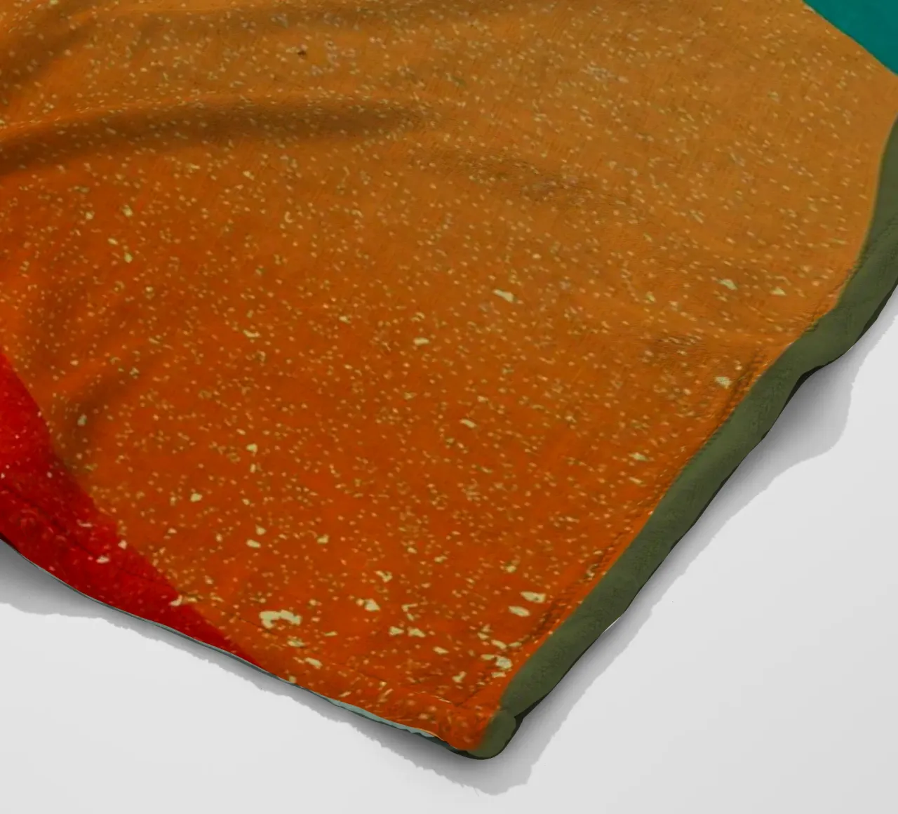 Paesaggio astratto con forme sovrapposte coperta in pile da DanielDesign