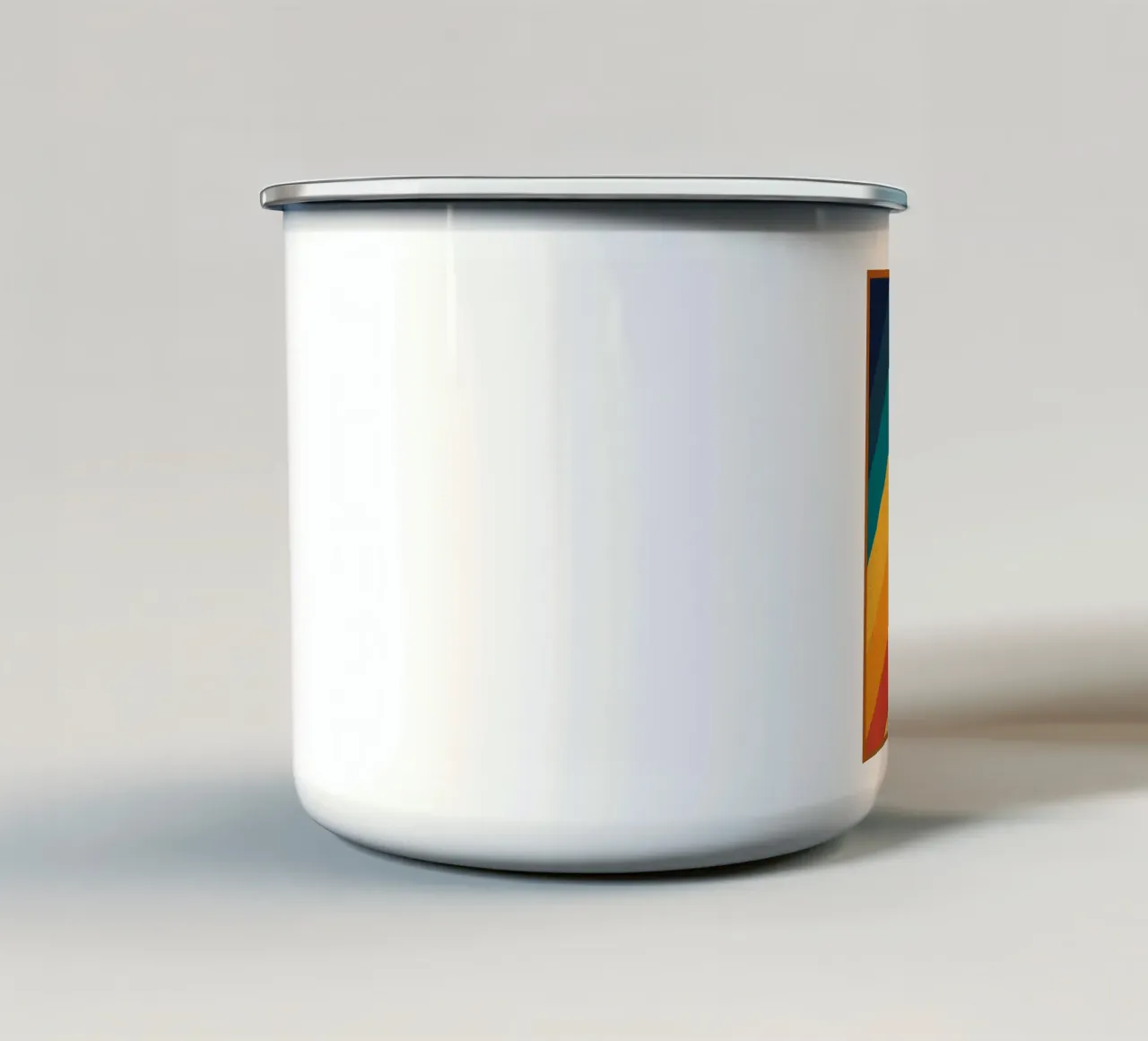 1970 curve di curvatura lisce tazza in smalto da DanielDesign