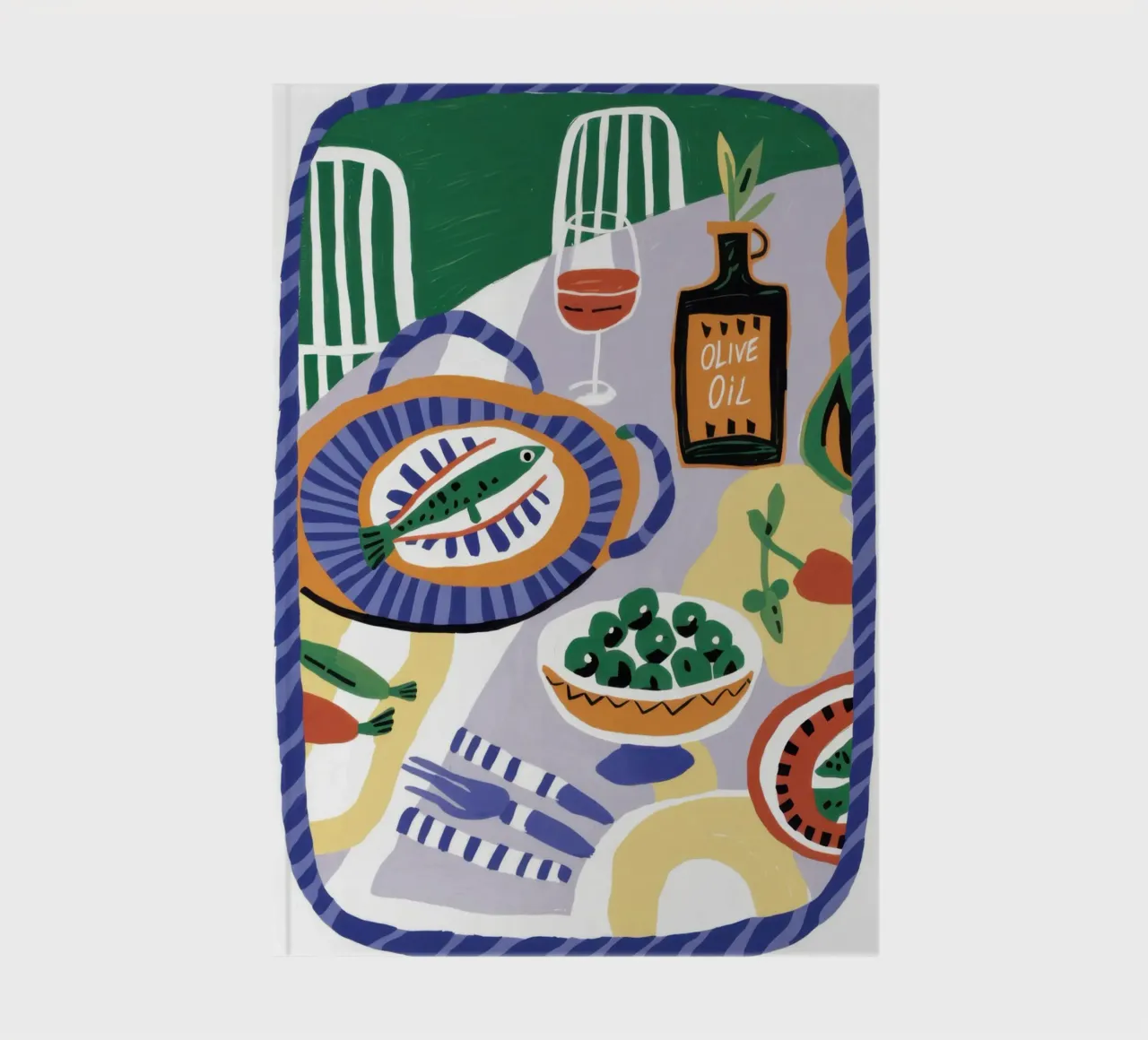 Mediterranean Mezze Feast notebook by Monuments Fire