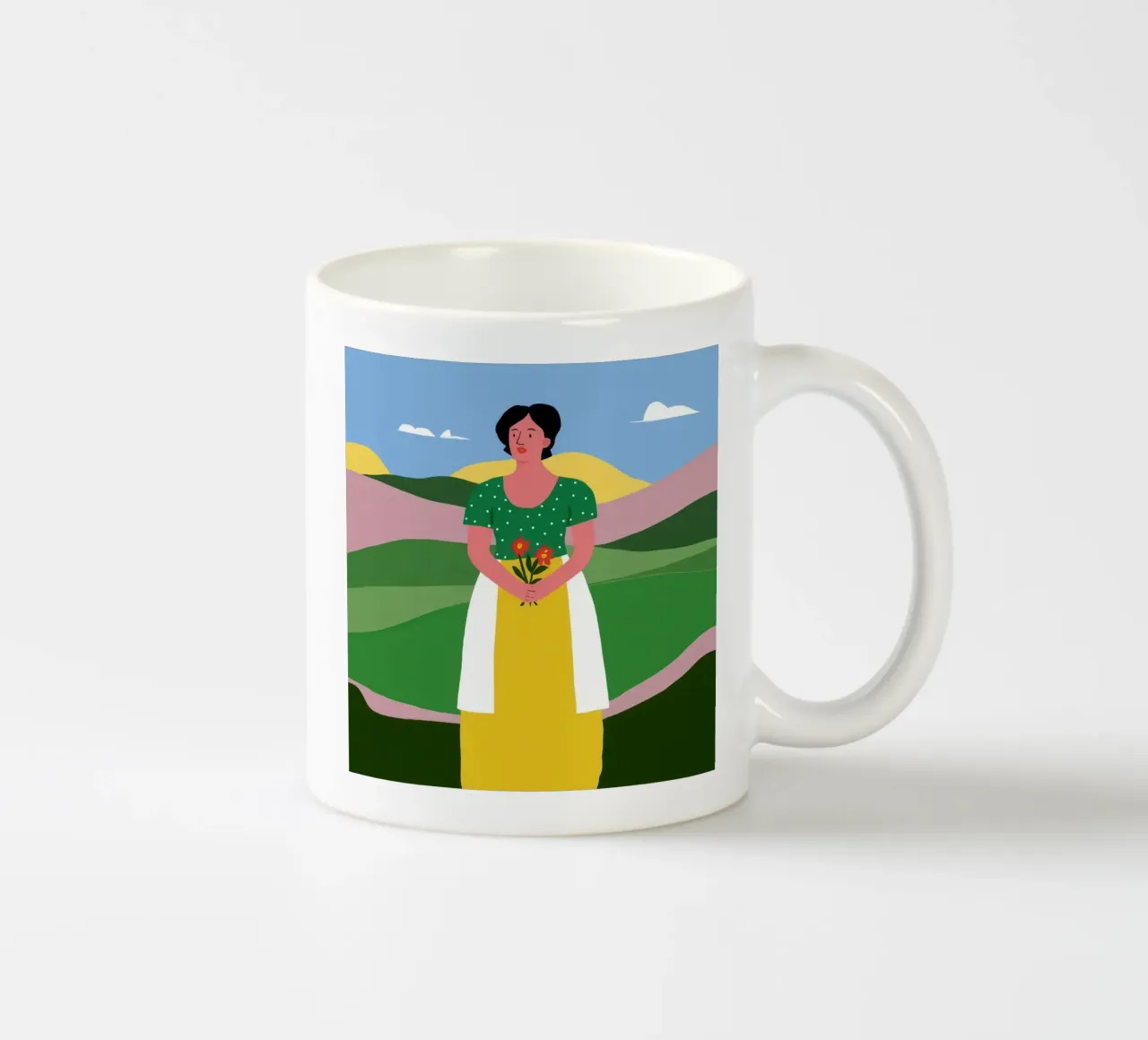 Meadow Gentle Offering ceramic mug by Dream Gesso