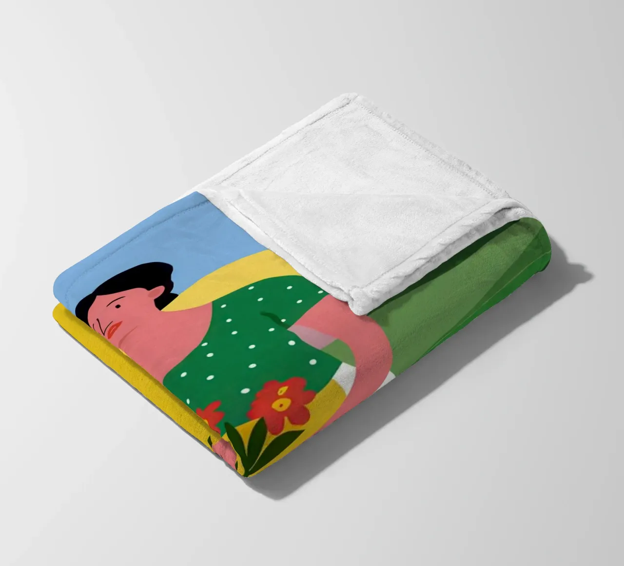Meadow Gentle Offering fleece blanket by Dream Gesso