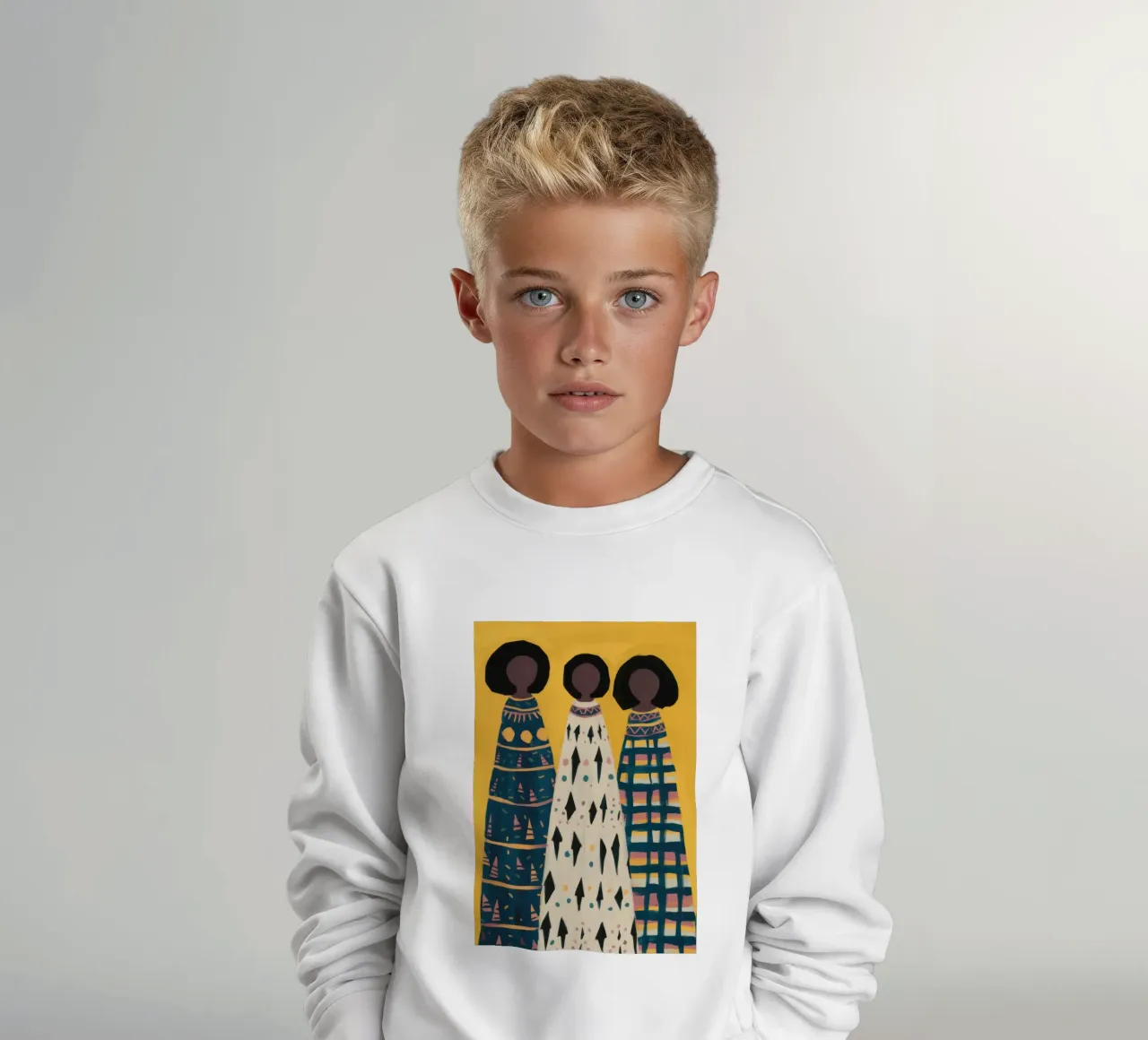 Tótems abstractos sudadera para niño de Monuments Fire