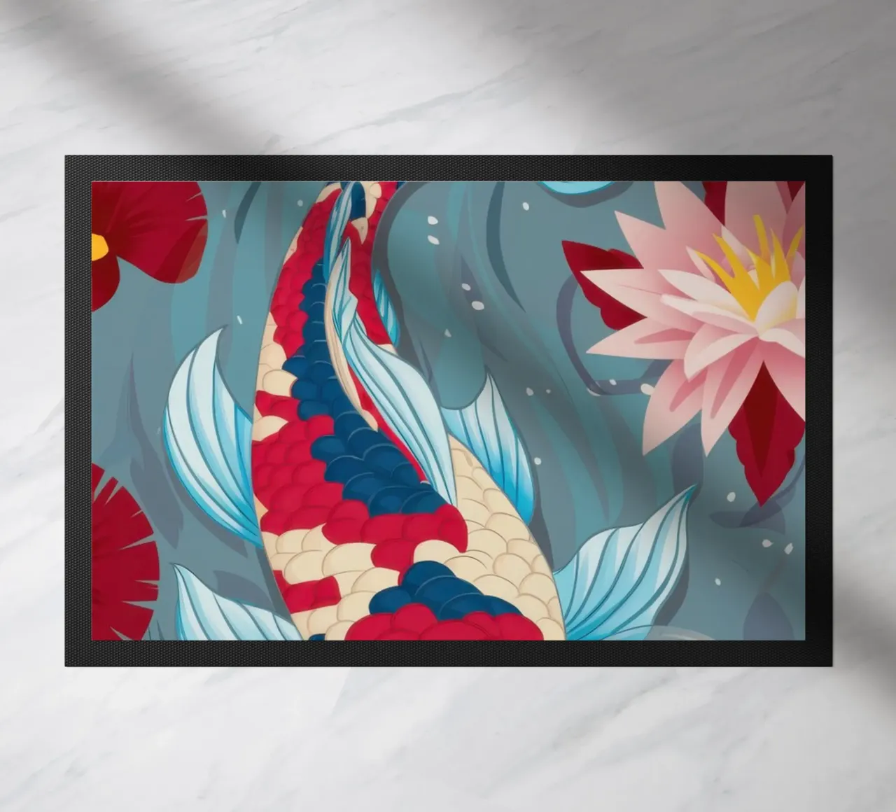 Azure Koi Dance zerbino da Dream Gesso