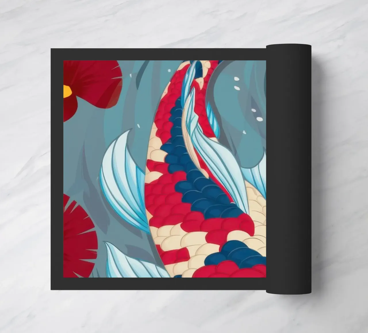 Azure Koi Dance zerbino da Dream Gesso