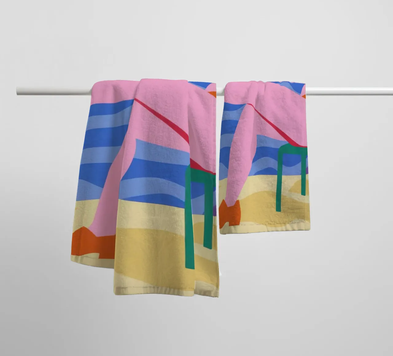Prismatic Lounger Leisure towel by Monuments Fire