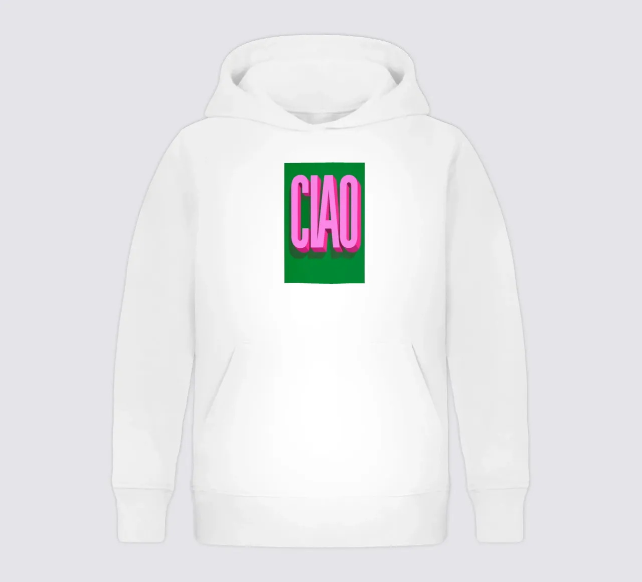 Big CIAO Energy felpa bambino con cappuccio da QuooodZ by MooodzArt