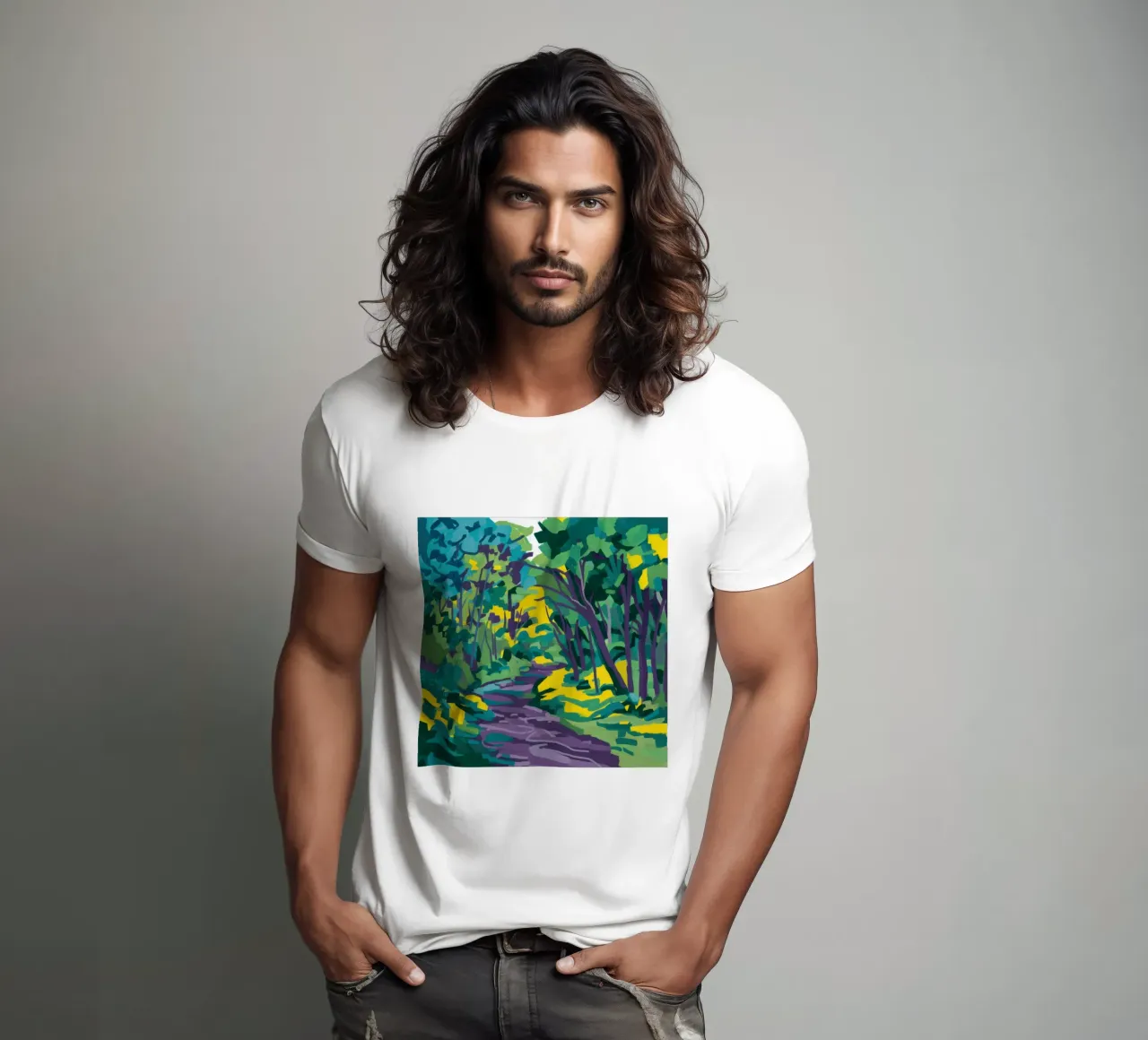 Impasto Sentiero forestale t-shirt da Dream Gesso