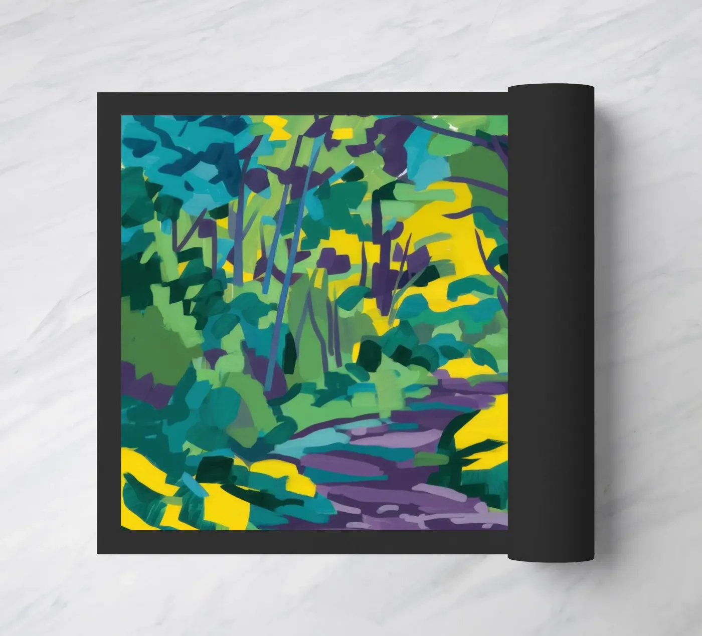 Impasto Forest Path doormat by Dream Gesso