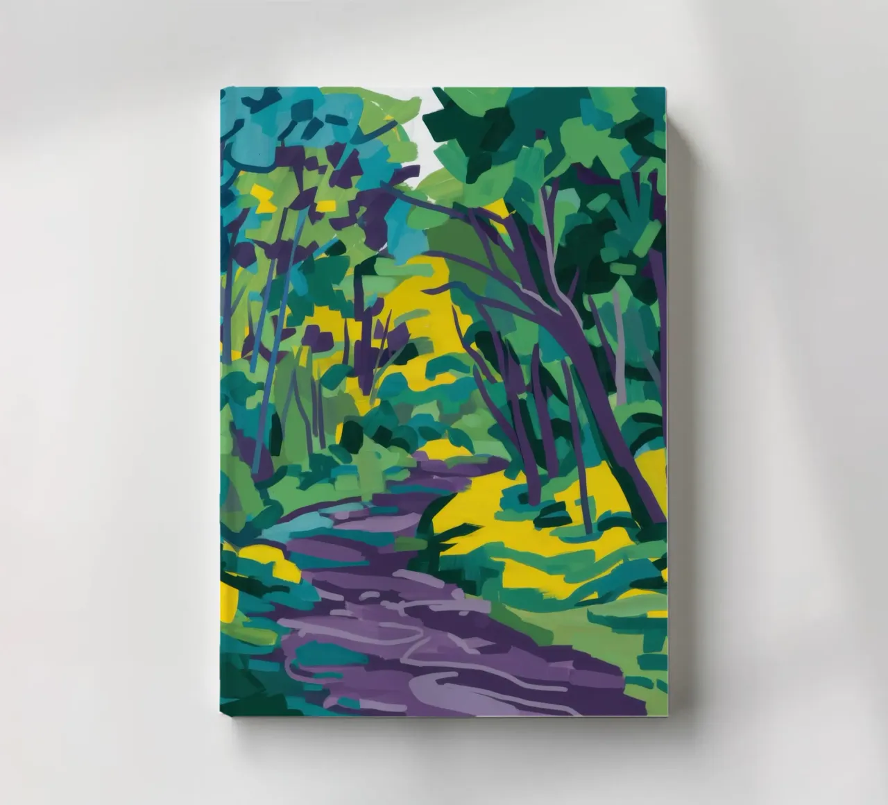 Impasto Forest Path notebook by Dream Gesso