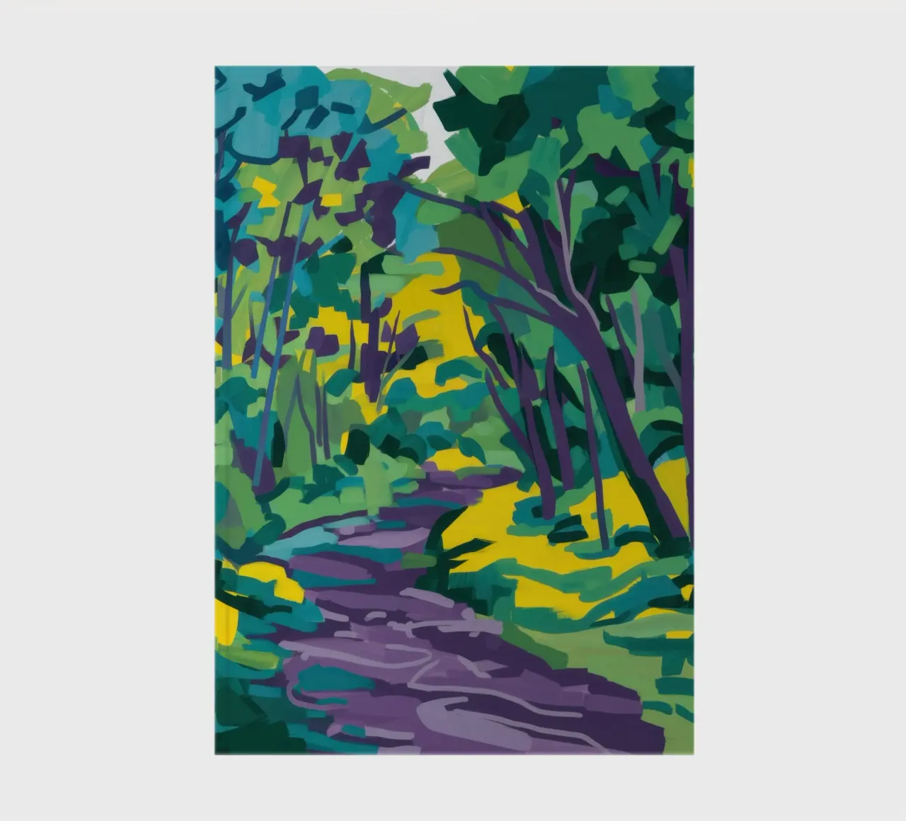 Impasto Forest Path notebook by Dream Gesso