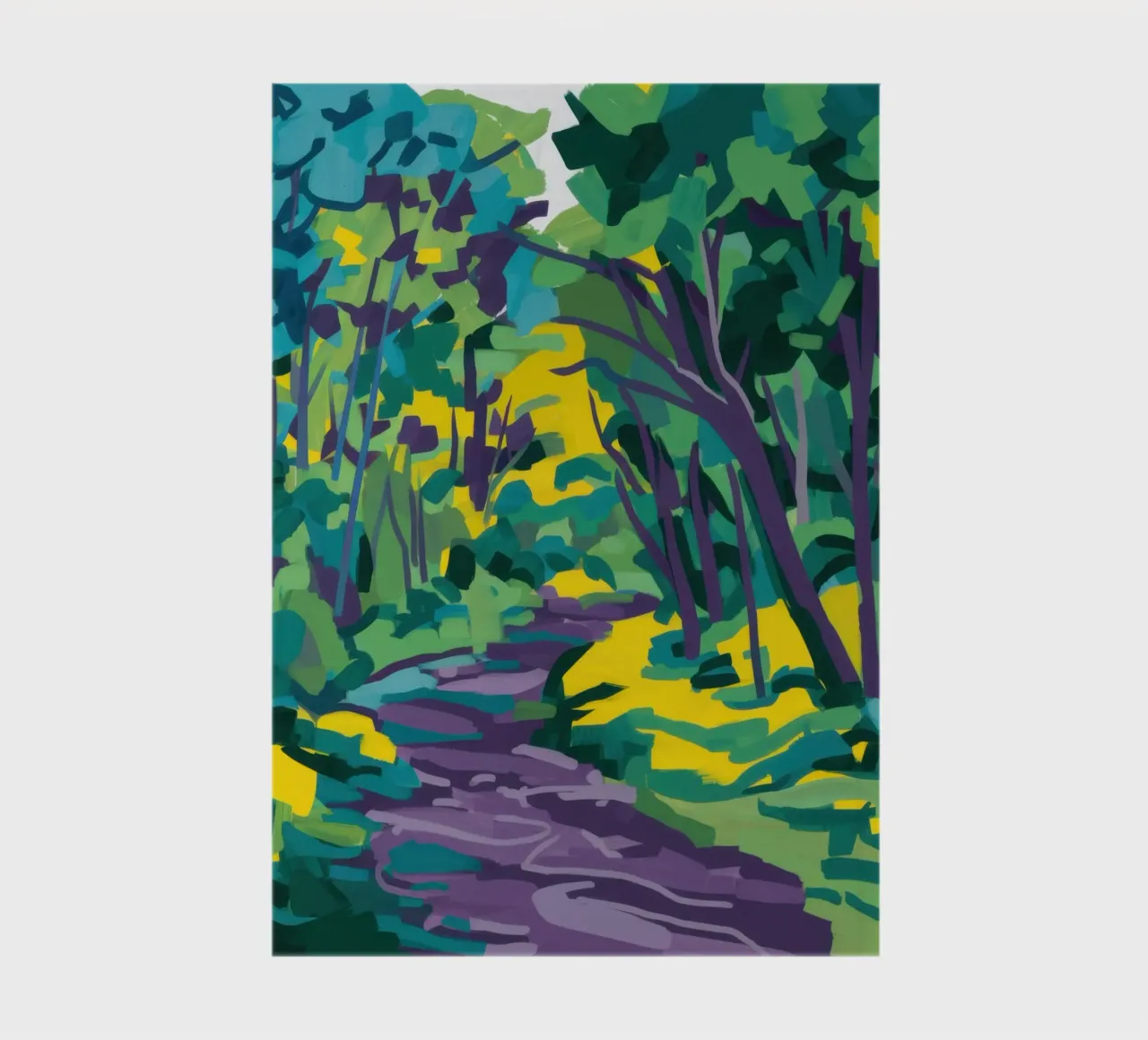 Impasto Forest Path notebook by Dream Gesso