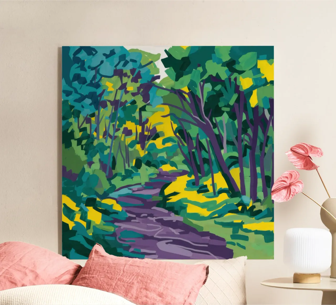 Impasto Sentiero forestale plexiglass da Dream Gesso