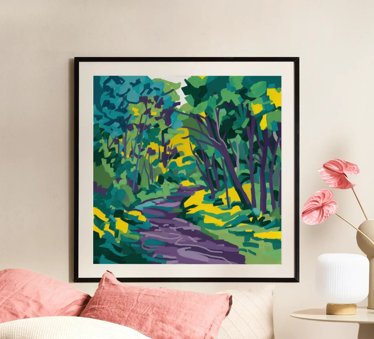 Impasto Forest Path hahnemühle by Dream Gesso