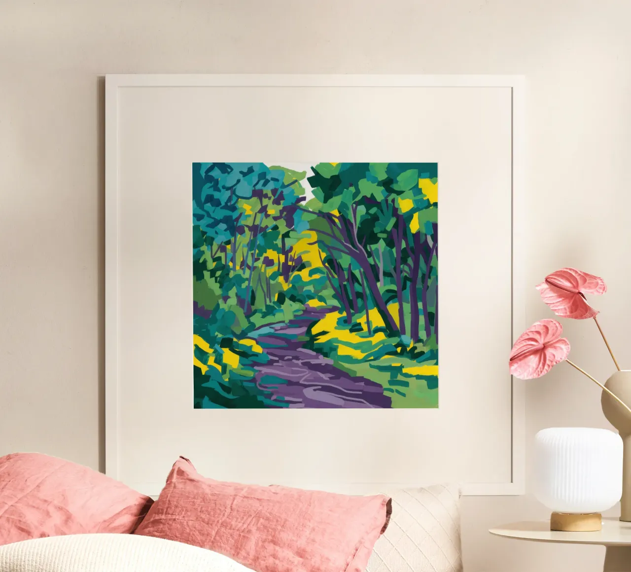 Impasto Forest Path hahnemühle by Dream Gesso