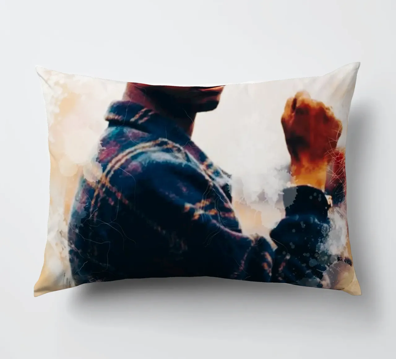 Smudge of Tupac Shakur cuscino da Lembayung art