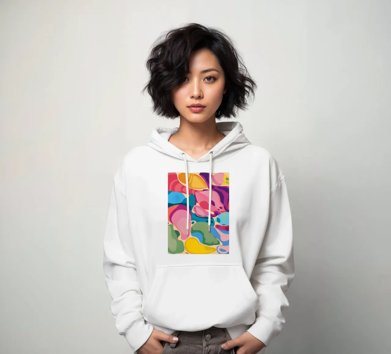 Feline Abstract Dream Hoodie von Dream Gesso