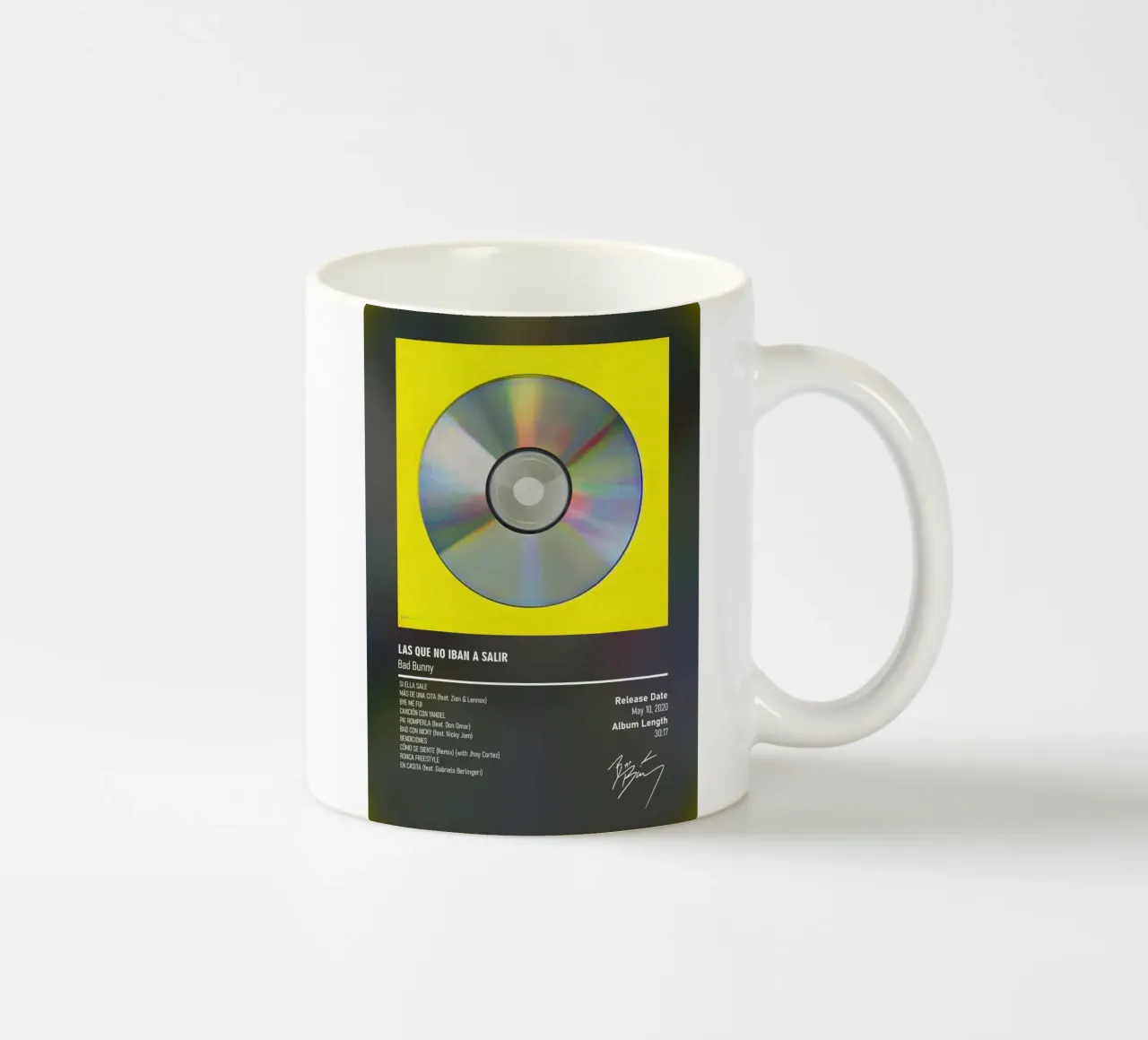 LAS QUE NO IBAN A SALIR (2020) by Bad Bunny tazza in ceramica da DGUnder