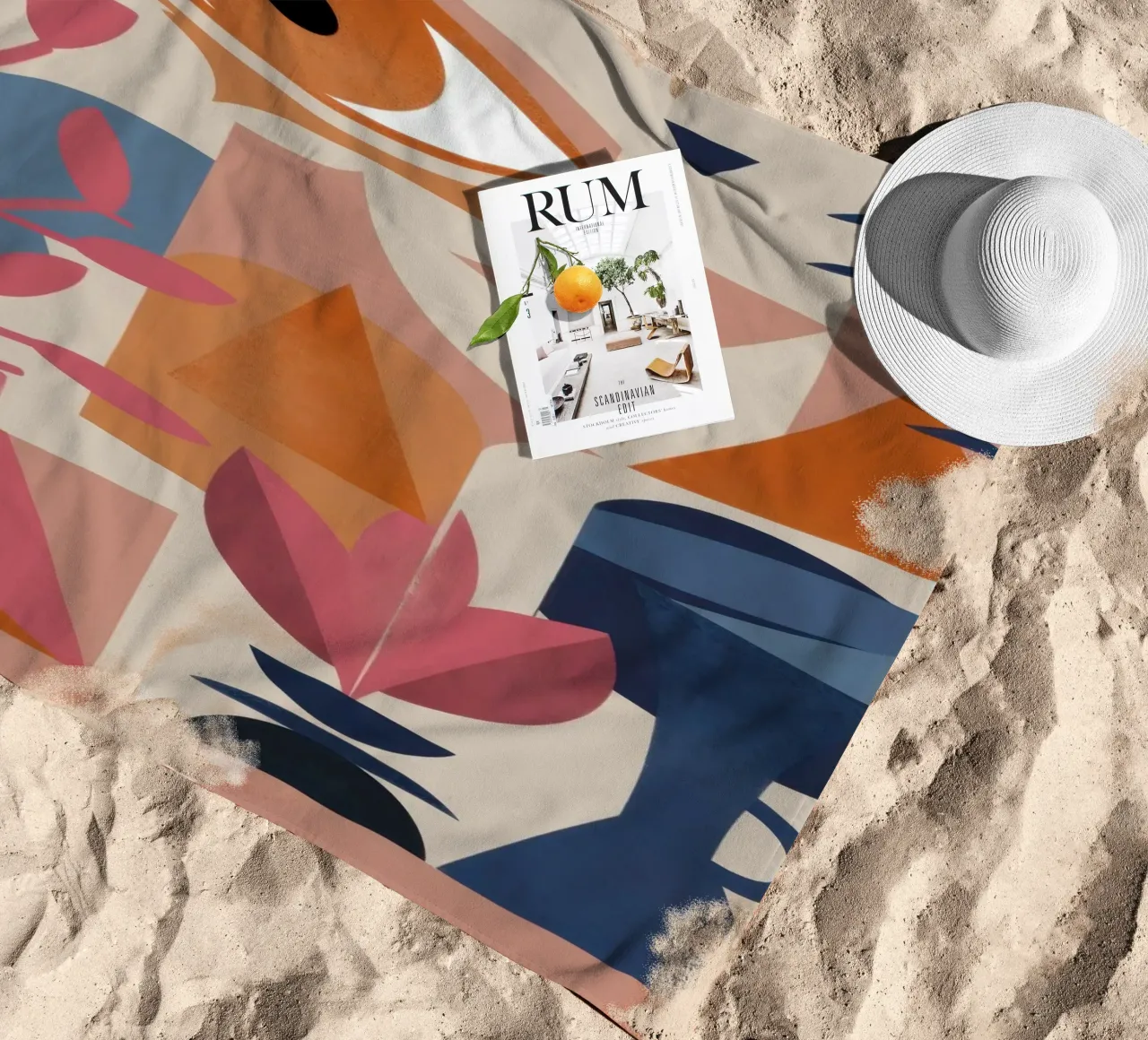 Occhio vigile cubista telo mare da Dream Gesso