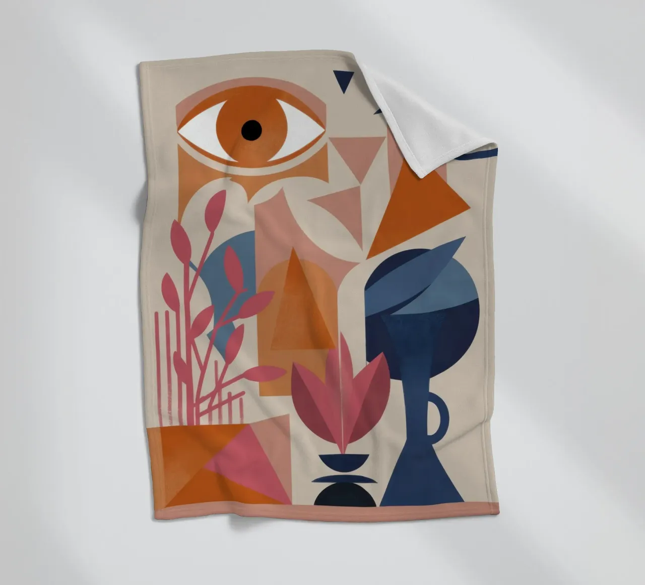 Occhio vigile cubista coperta in pile da Dream Gesso