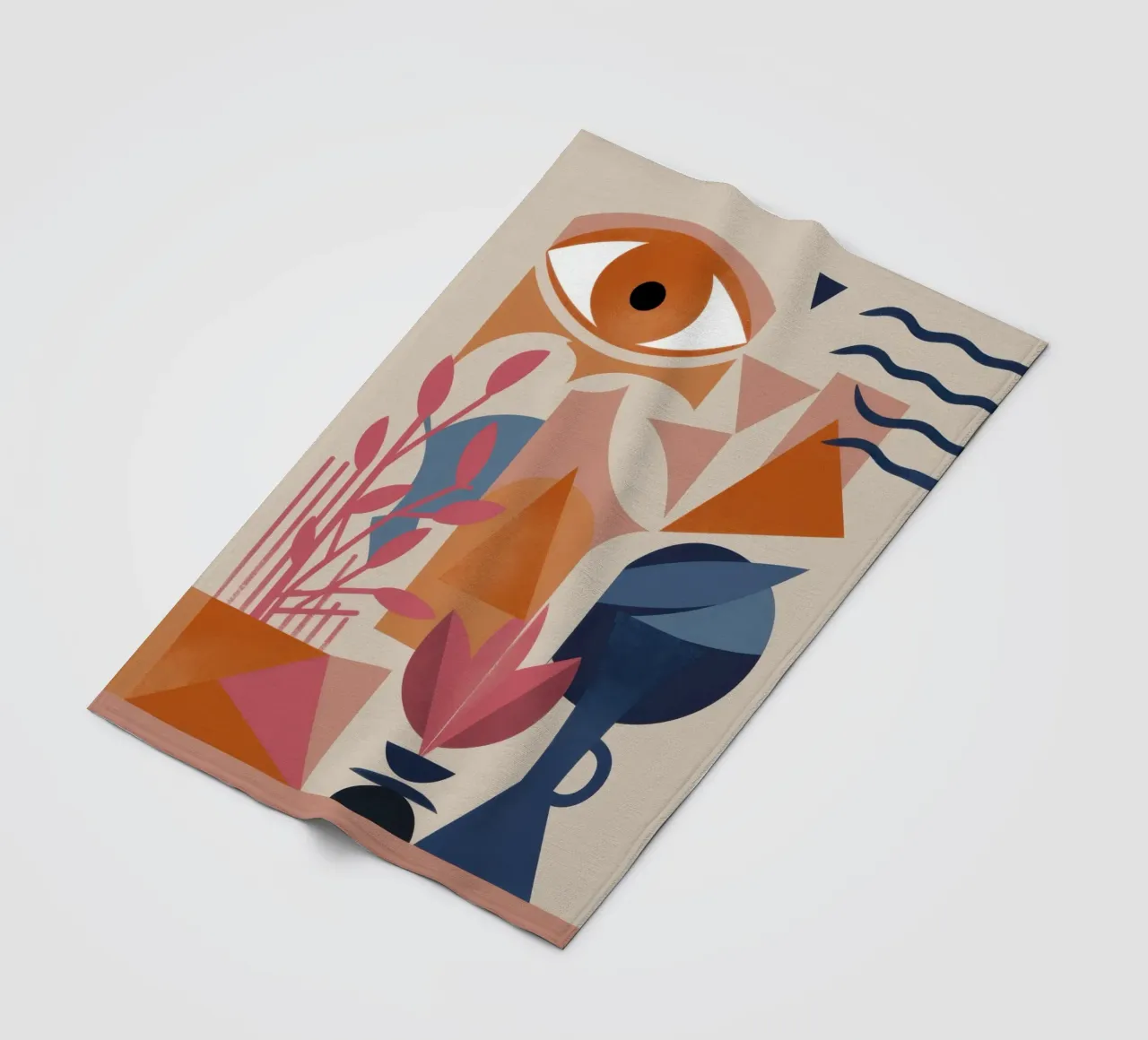 Occhio vigile cubista coperta in pile da Dream Gesso