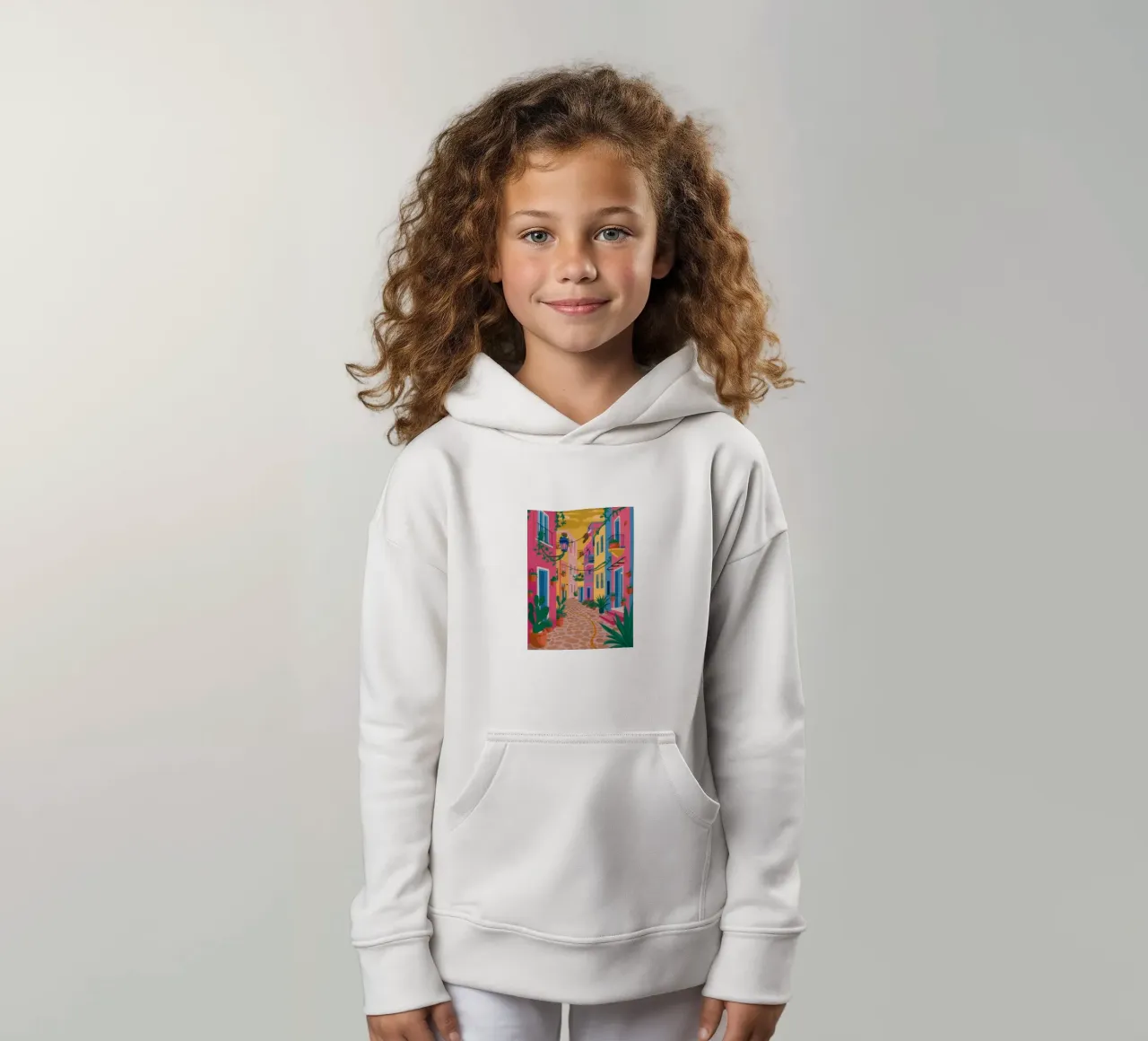 Cobblestone Color Cascade sudadera con capucha para niño de Monuments Fire