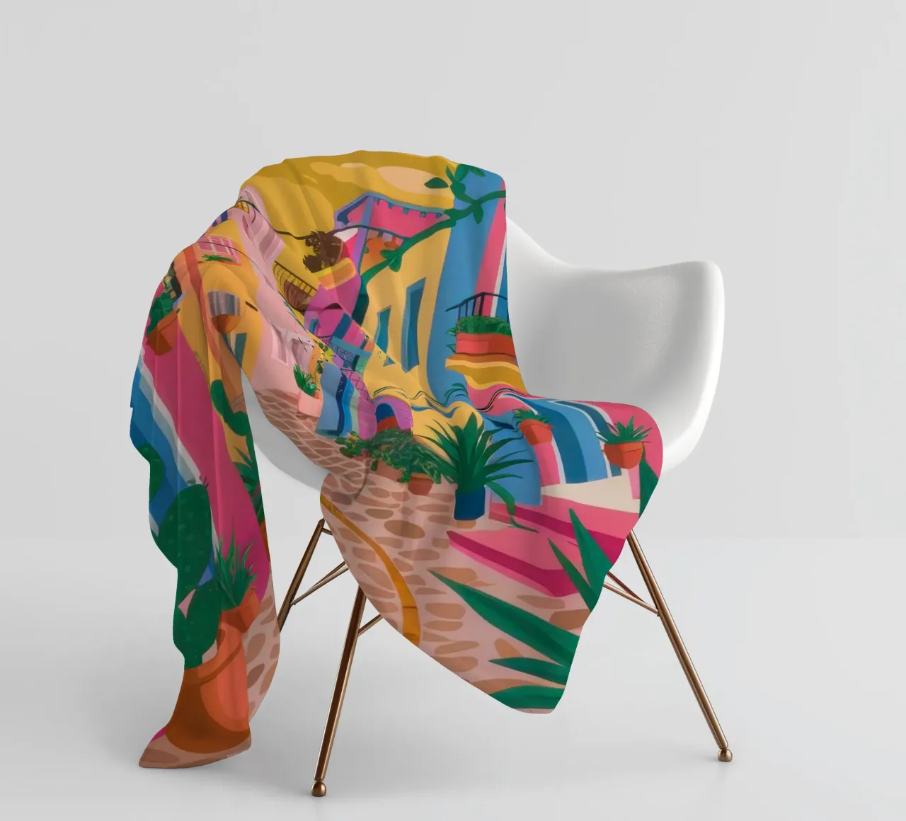 Cascata di colori di ciottoli coperta in pile da Monuments Fire